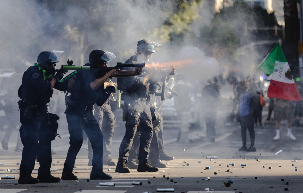Protests erupt in L.A. County, sparked by Federal immigration raids