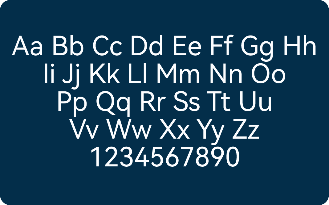 Olix Sans typography
