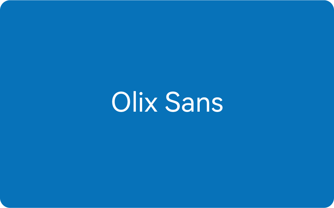 Olix Sans Type Title